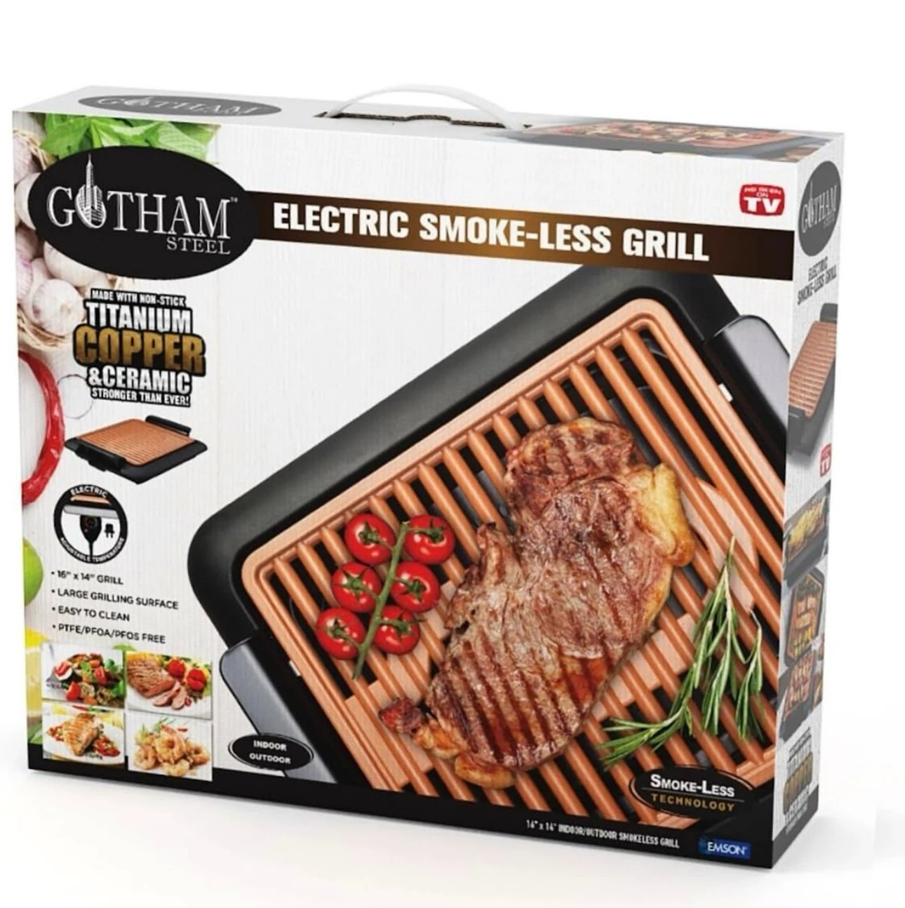 Gotham Steel Electric Smoke-Less Grill 16"x14" - photo 2