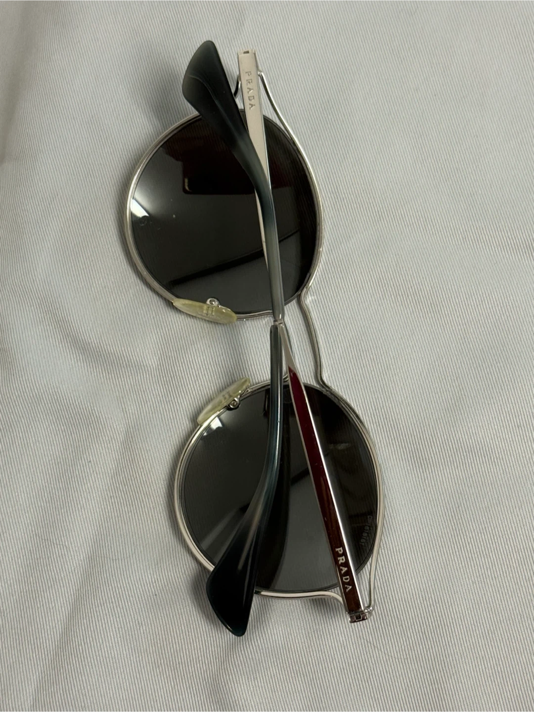Prada Mirrored SPR 62S Sunglasses - Silver - photo 3