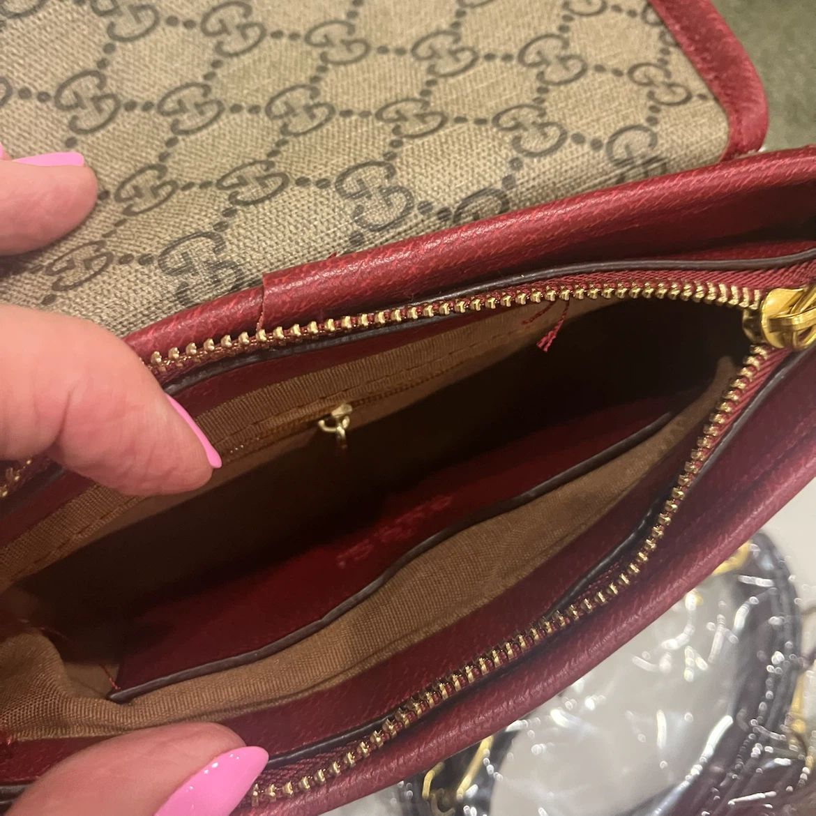 Small Shoulder Bag red and green - photo 3