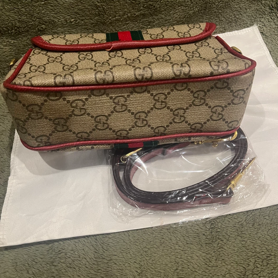 Small Shoulder Bag red and green - photo 4