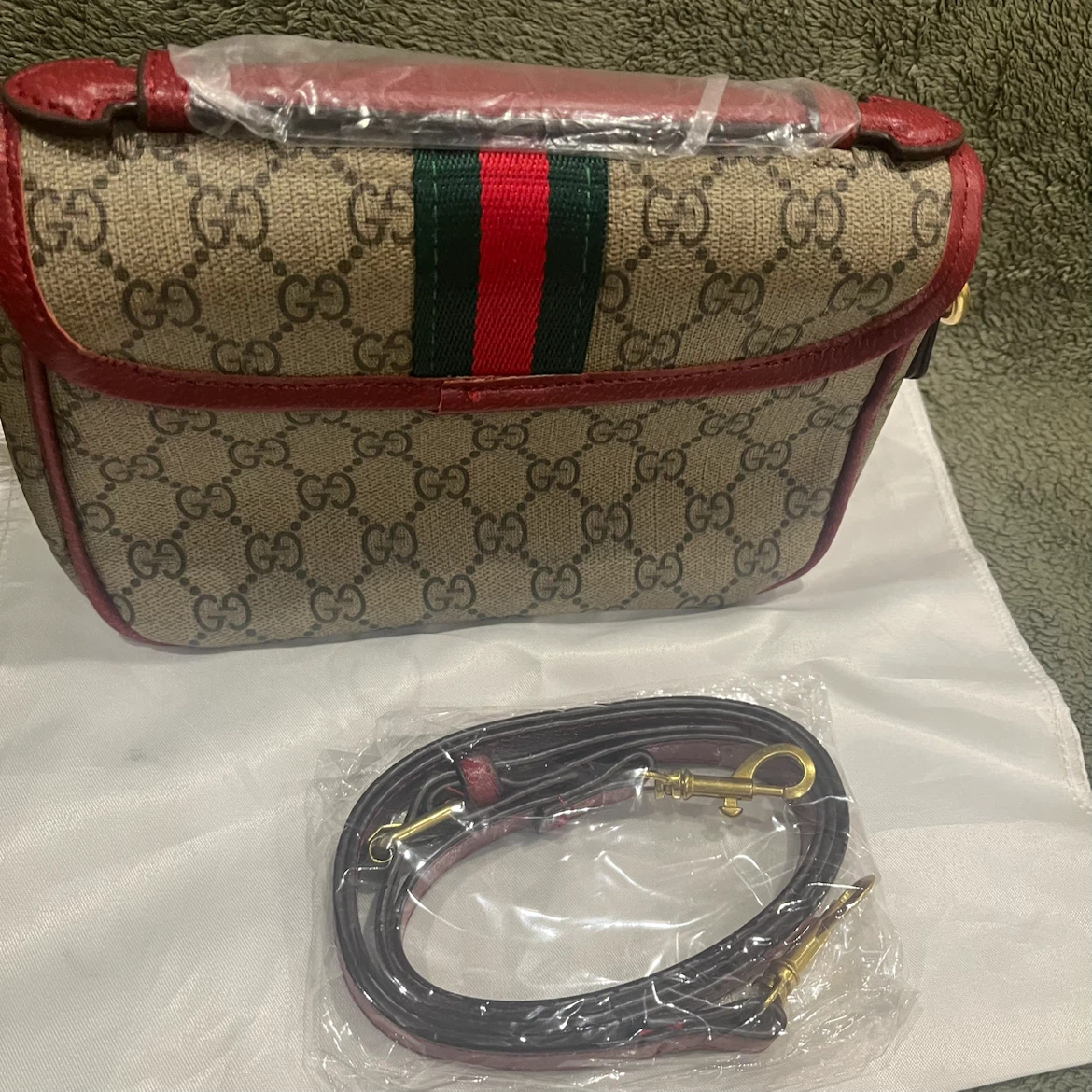 Small Shoulder Bag red and green - photo 5