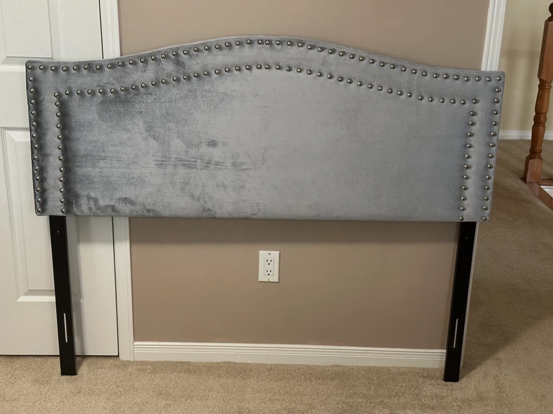 Velvet Upholstered Headboard