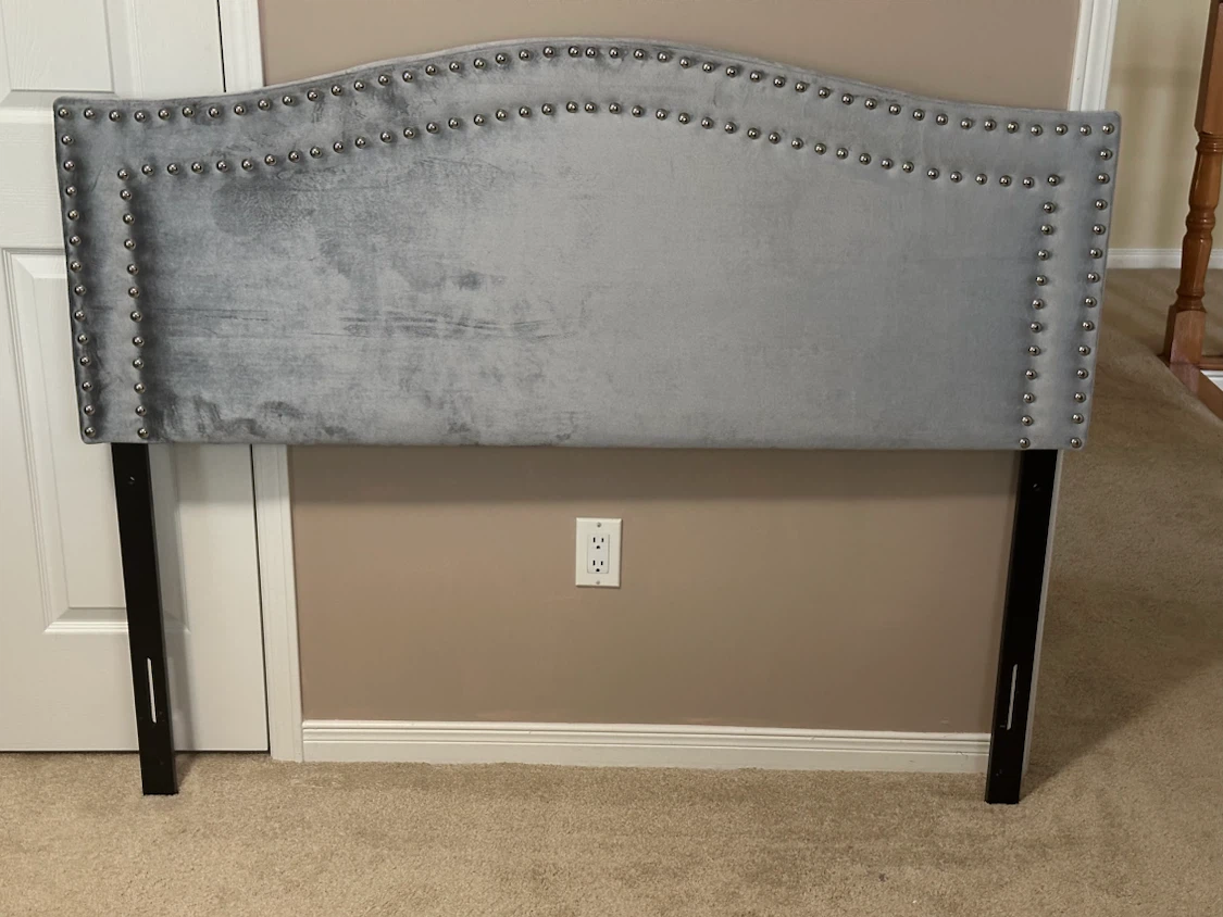 Velvet Upholstered Headboard - photo 2
