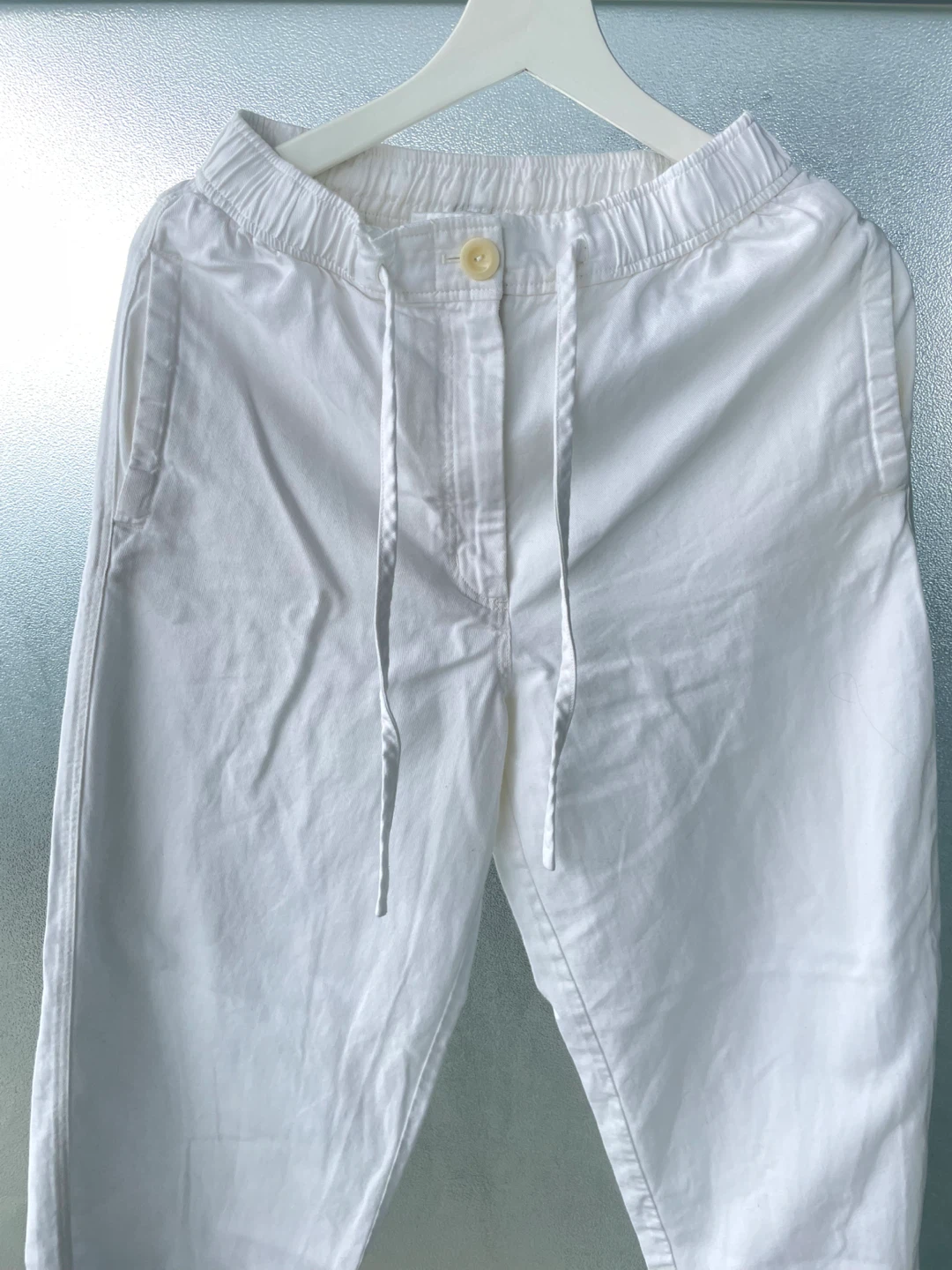 COS White Cropped Pants, size L - photo 3