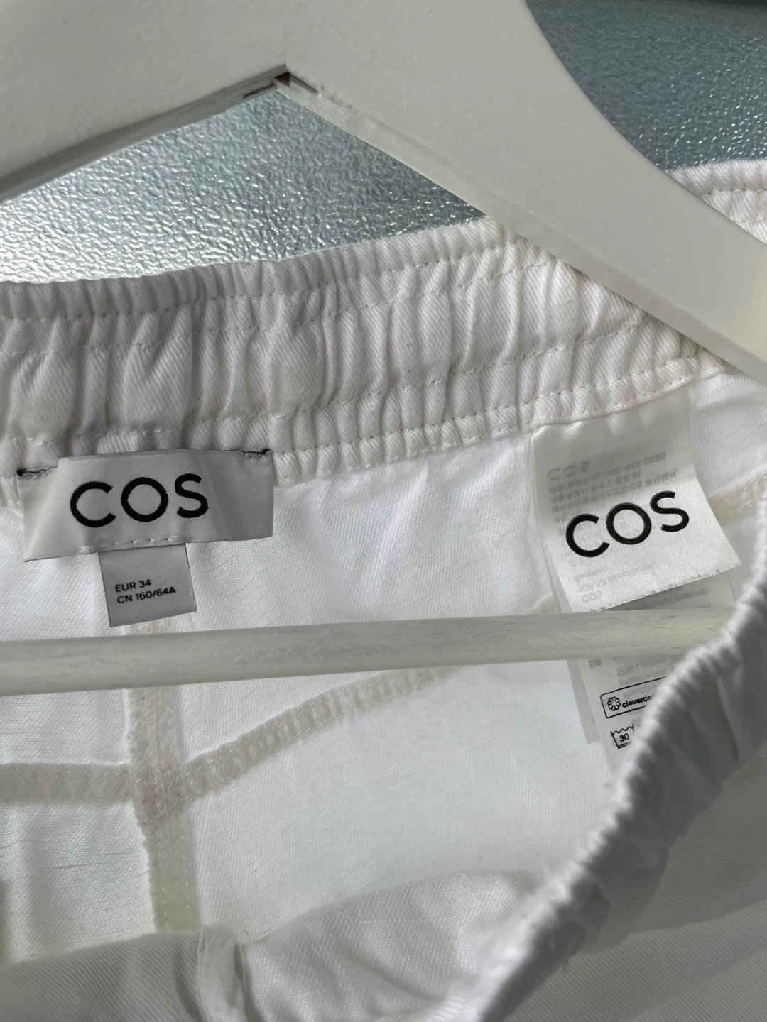COS White Cropped Pants, size L - photo 2