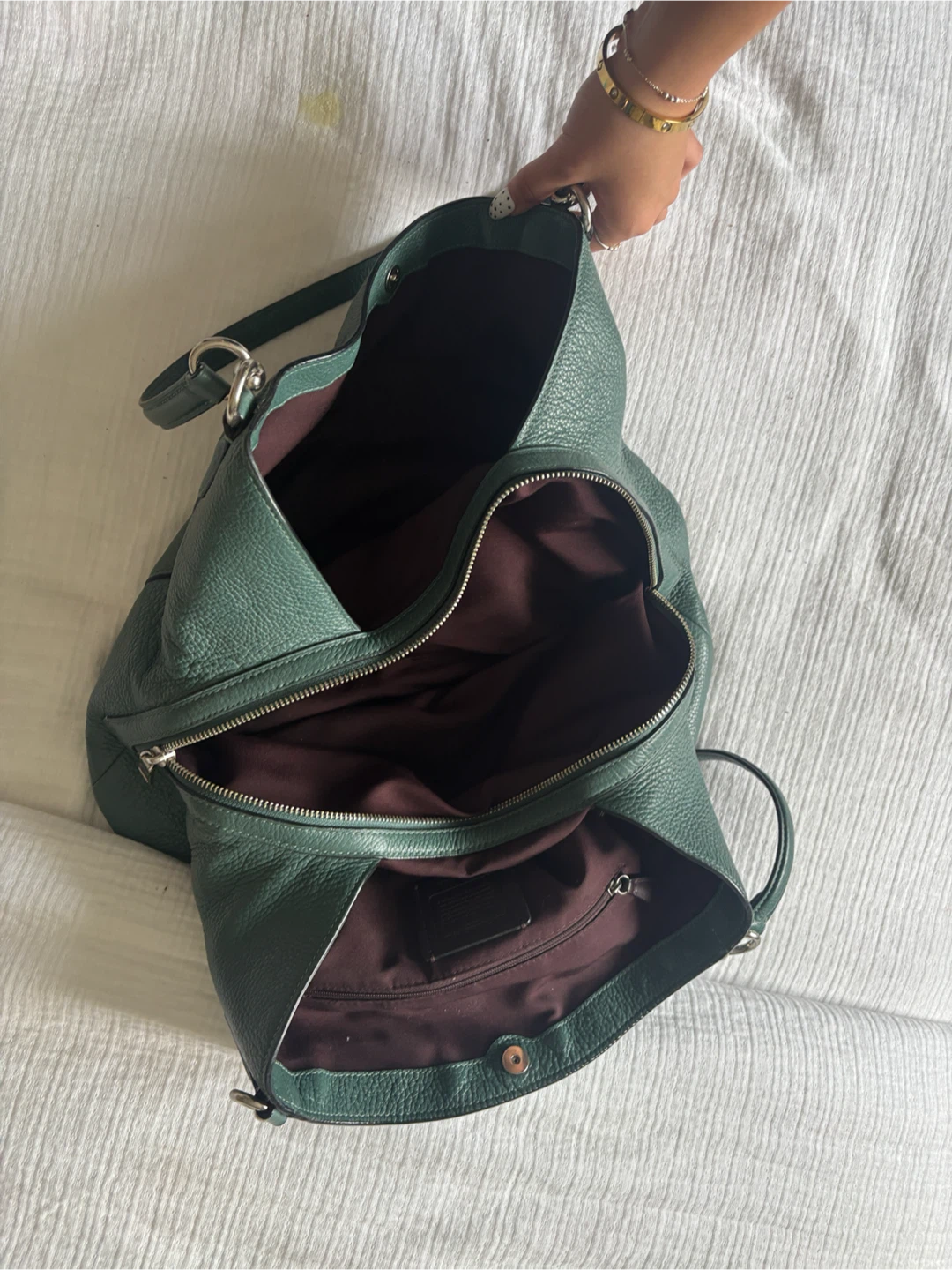 Coach Pebble Leather Shoulder Bag - photo 3