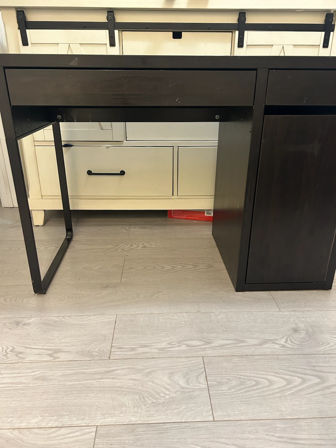 IKEA Desk with Drawer and Cabinet - photo 2