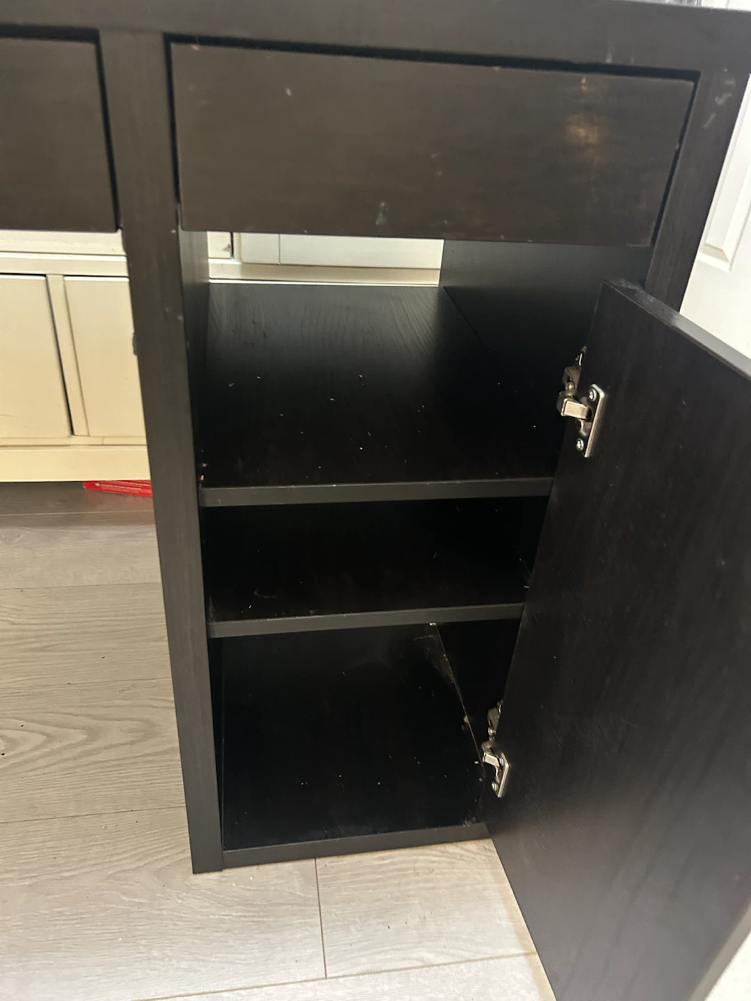 IKEA Desk with Drawer and Cabinet - photo 3