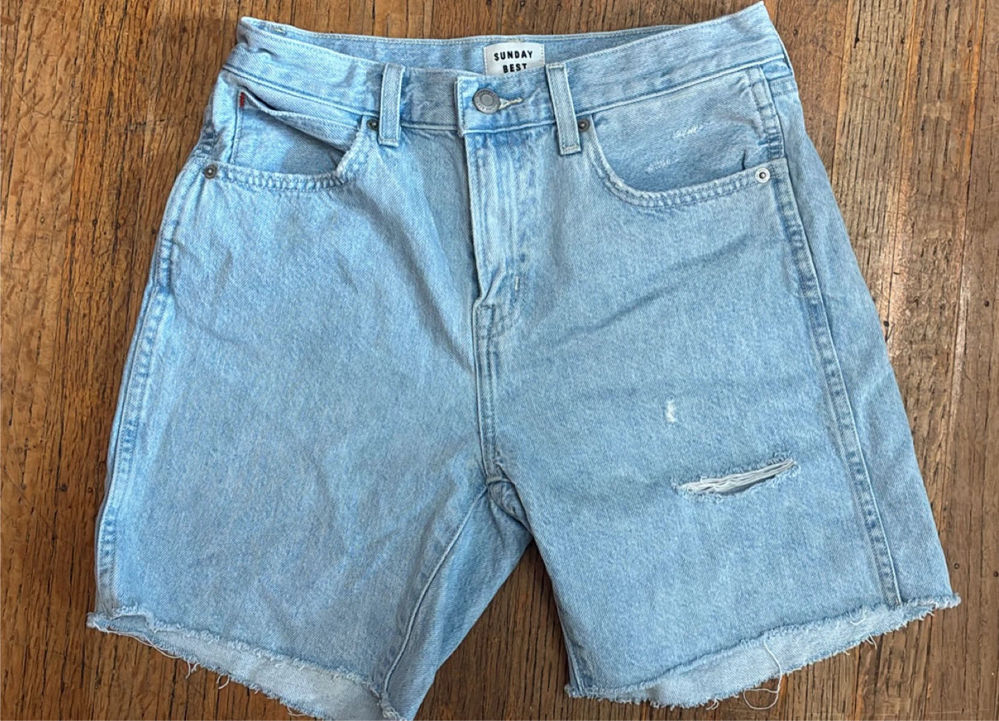 Aritzia Sunday Best Denim Shorts Size 2