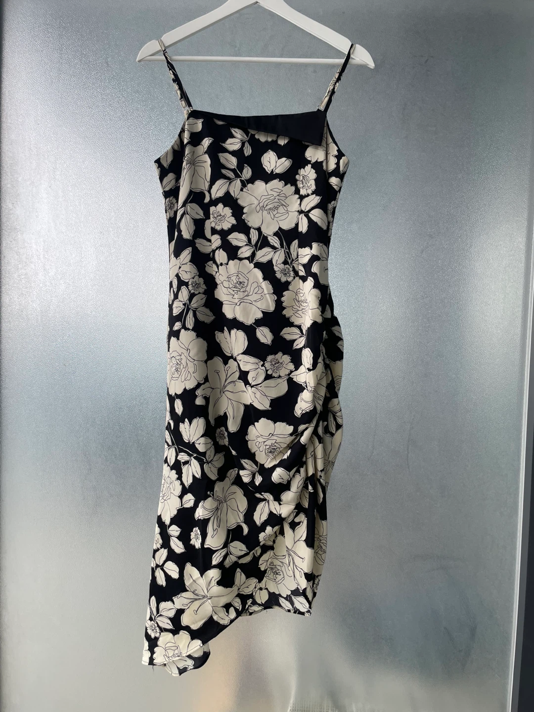 Floral Slip Dress with Ruching, size S - photo 2