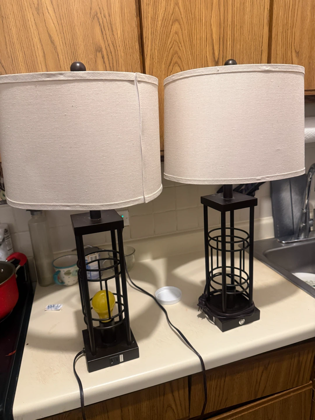 Reaketon Table Lamps Set of 2 with USB Charging - photo 2