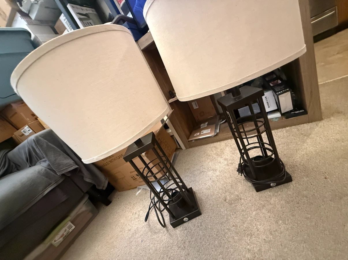 Reaketon Table Lamps Set of 2 with USB Charging - photo 3
