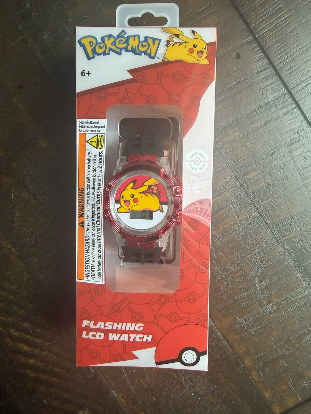 Pokemon Flashing LCD Watch. New in box