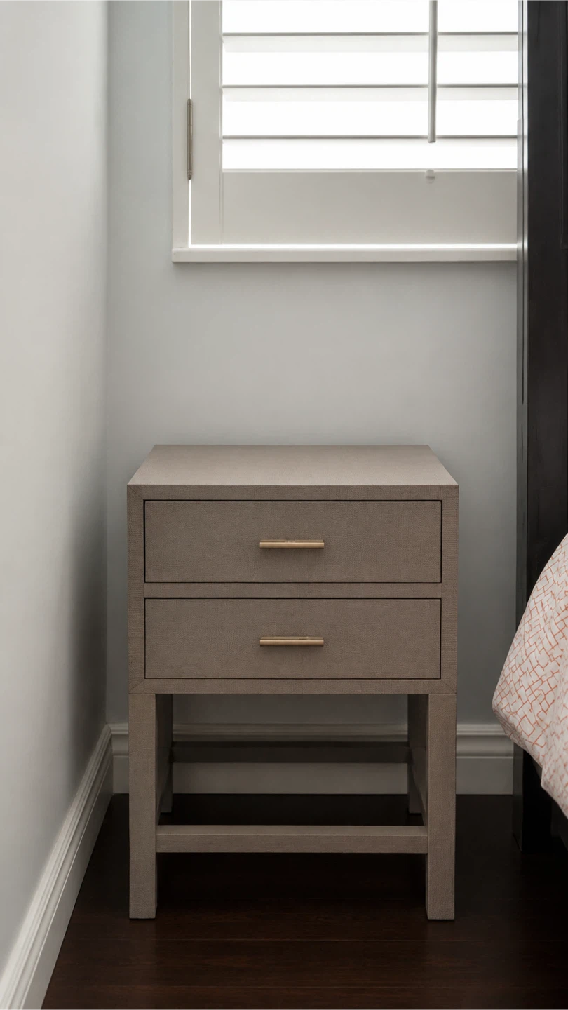 Nightstand with two drawers