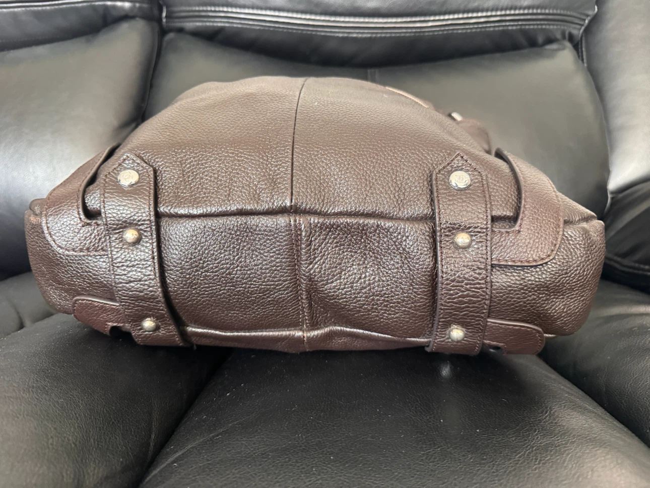 Brown Leather Shoulder Bag - photo 3