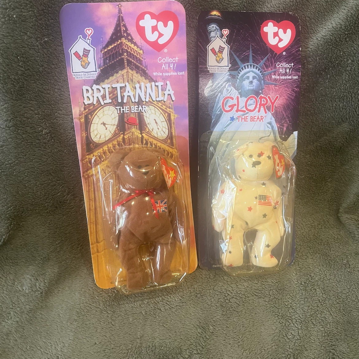 Ty Beanie Babies Britannia & Glory The Bear McDonald's Charities - photo 2