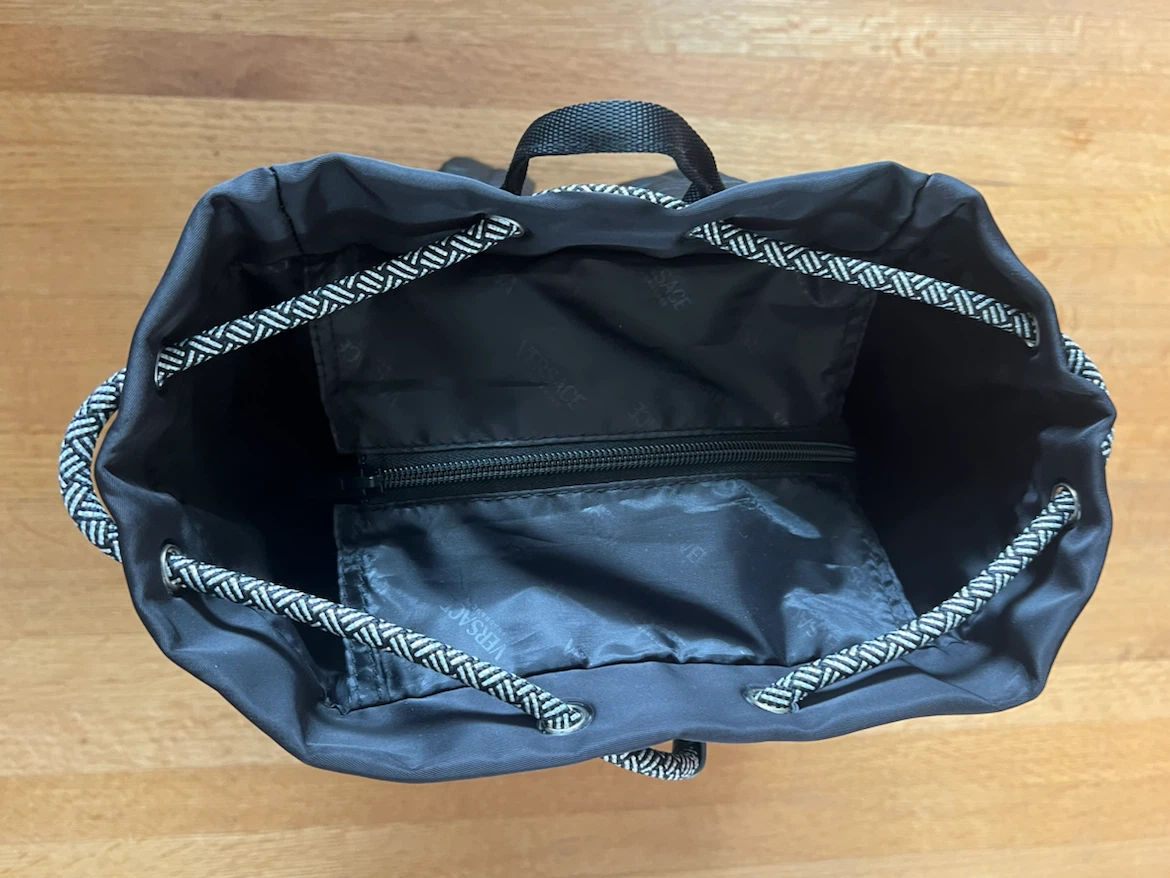 Versace Black Nylon Backpack - photo 4