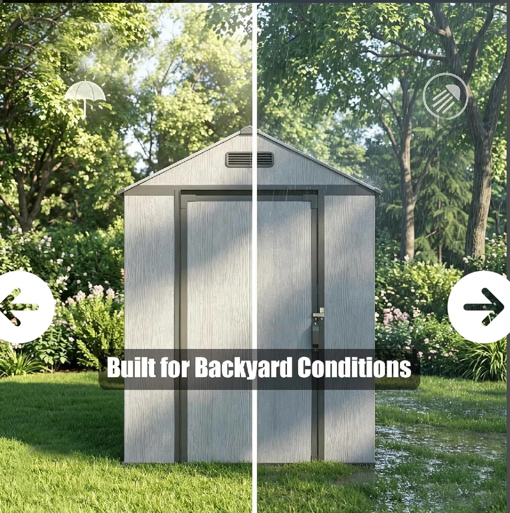 Brand new 4x6 Resin Storage Shed with Floor - photo 3