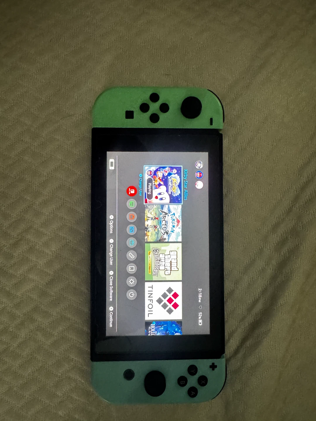 Nintendo Switch Console - Green Joy-Cons - photo 2