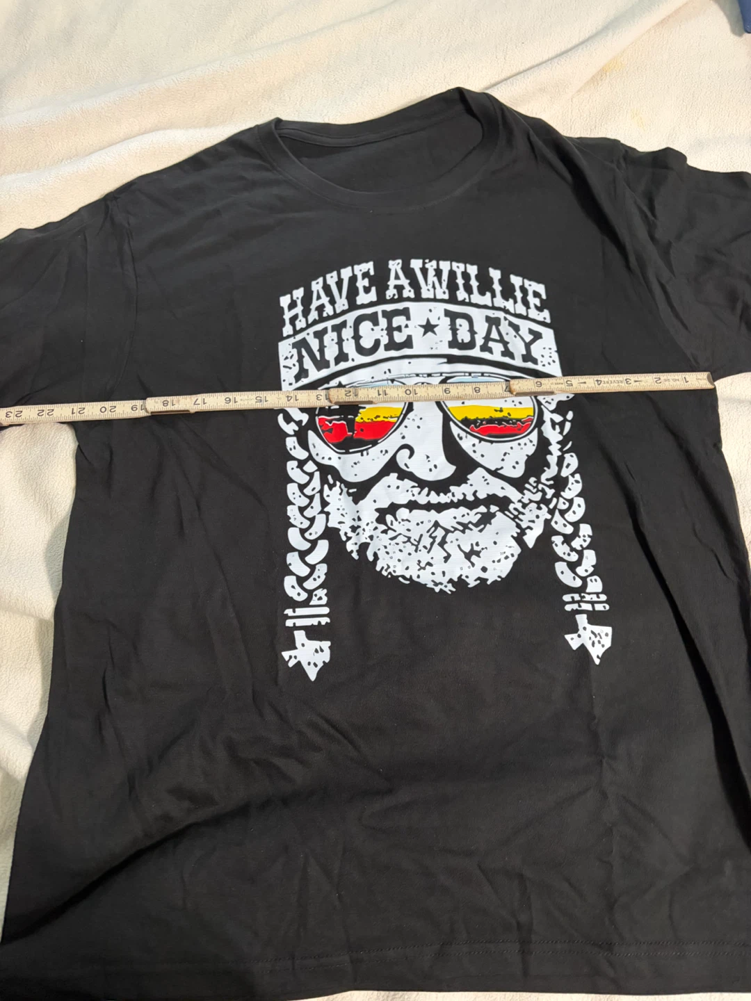 Black Willie Nelson "Have A Willie Nice Day" T-Shirt - photo 2