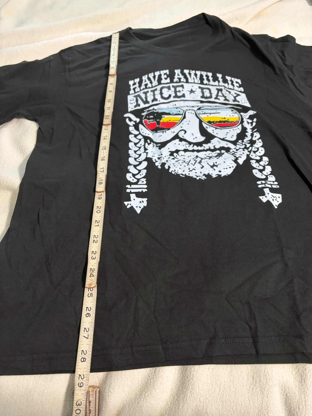 Black Willie Nelson "Have A Willie Nice Day" T-Shirt - photo 3