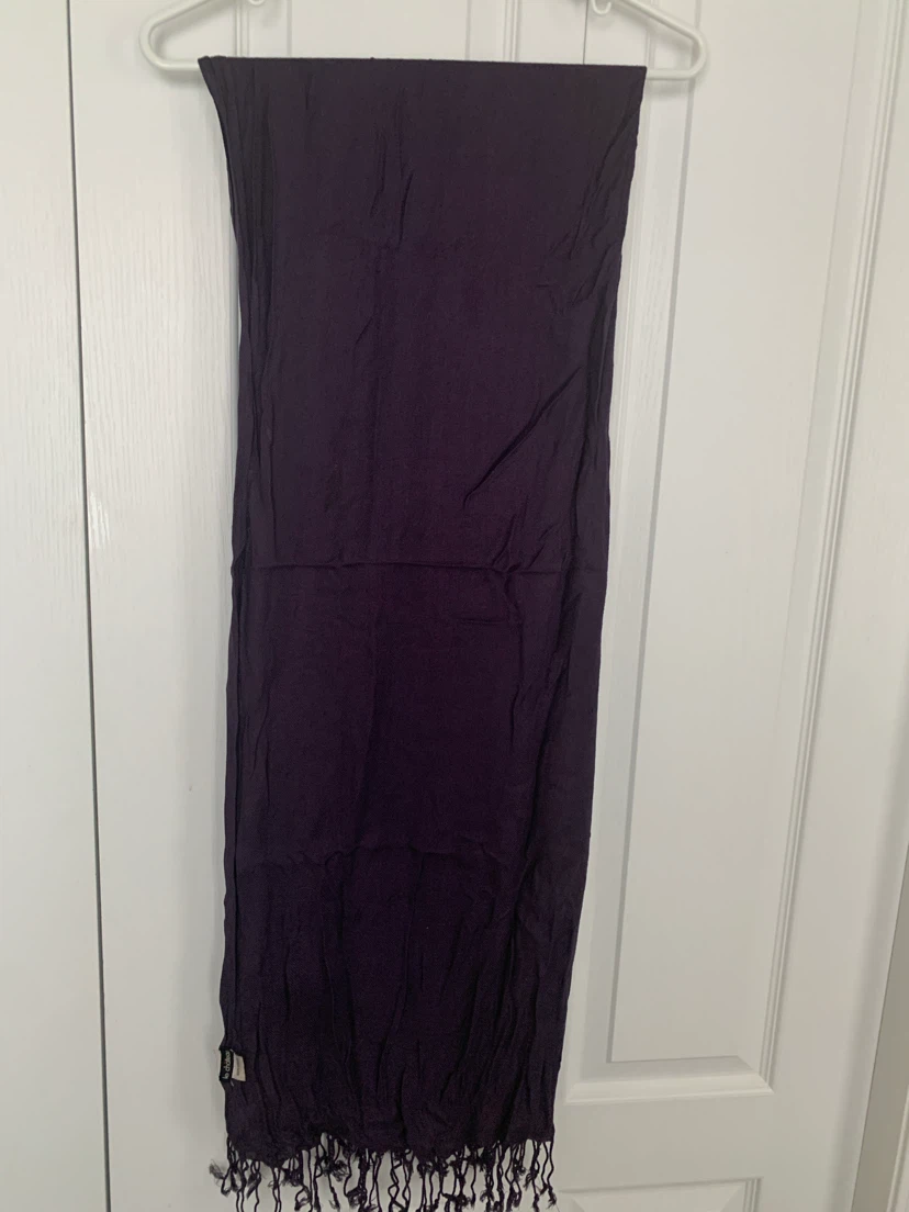 Purple Scarf with Fringe