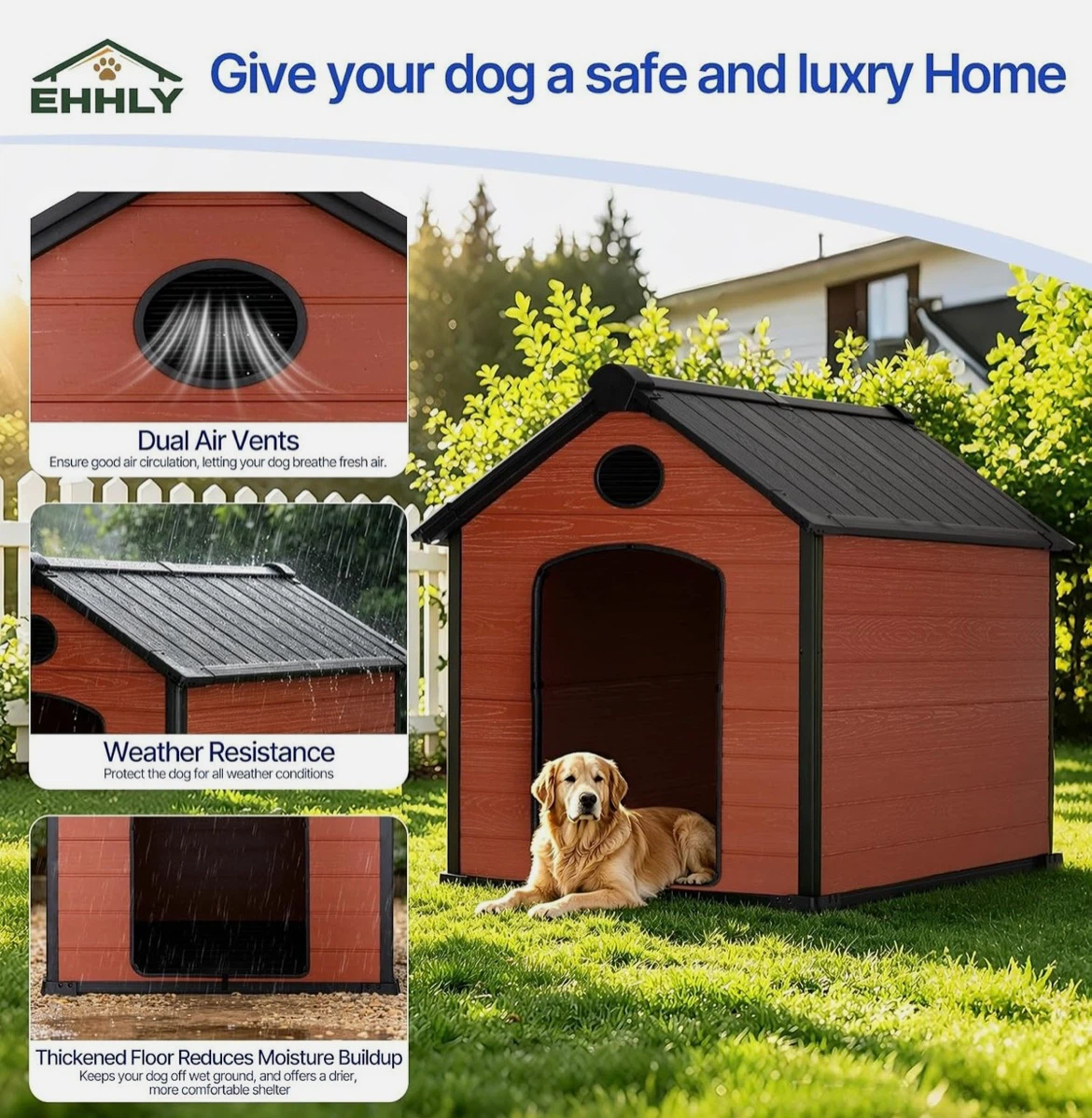 EHHLY Outdoor Extra Large Pet House - photo 3