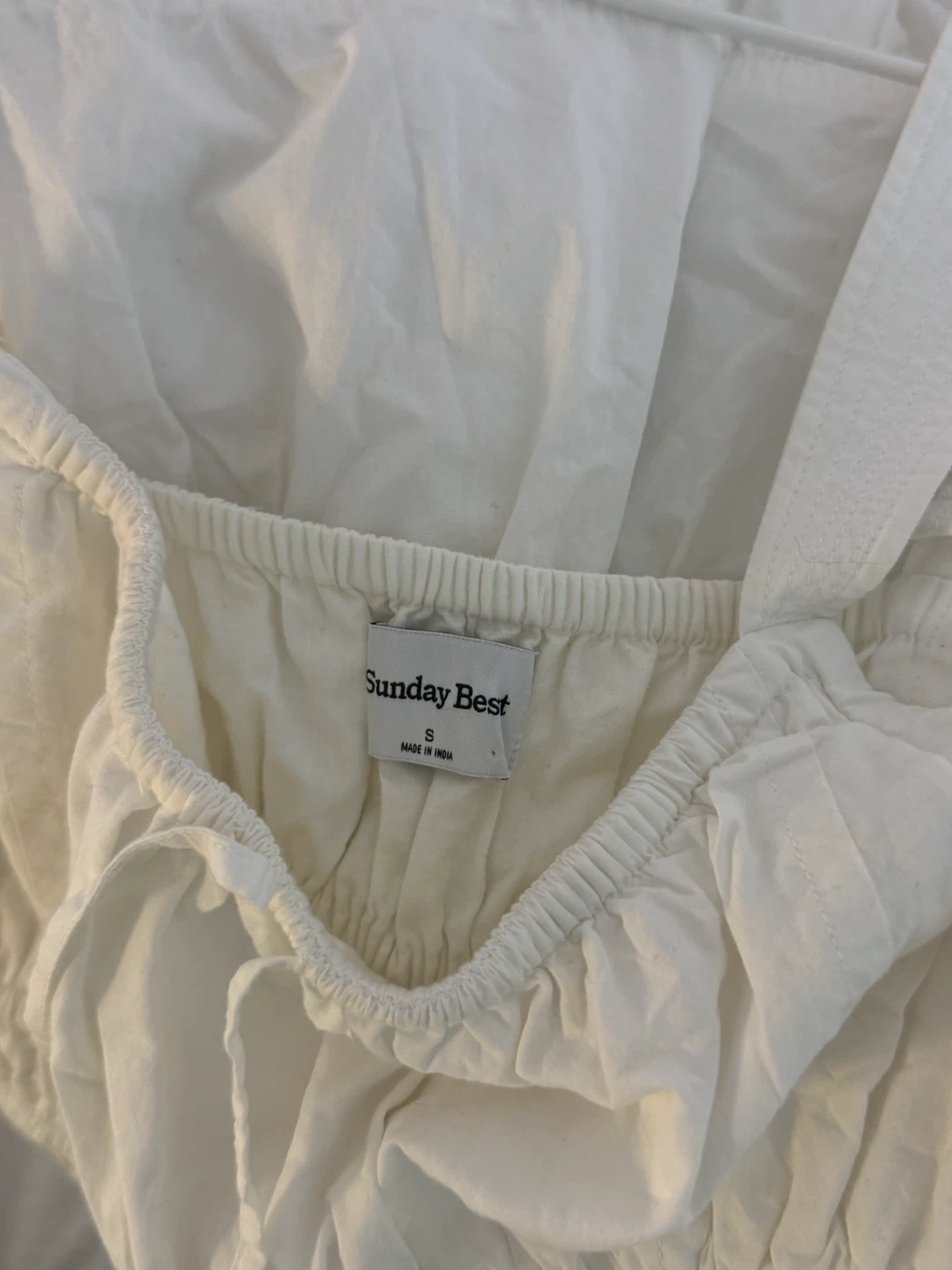 Sunday Best White Martine poplin Dress - photo 4