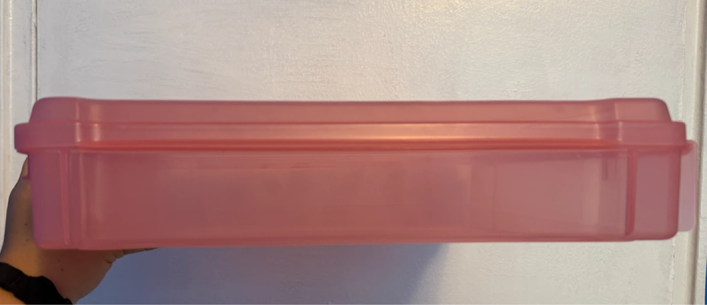 2 Pink Square Scrapbooking Storage Cases - photo 3