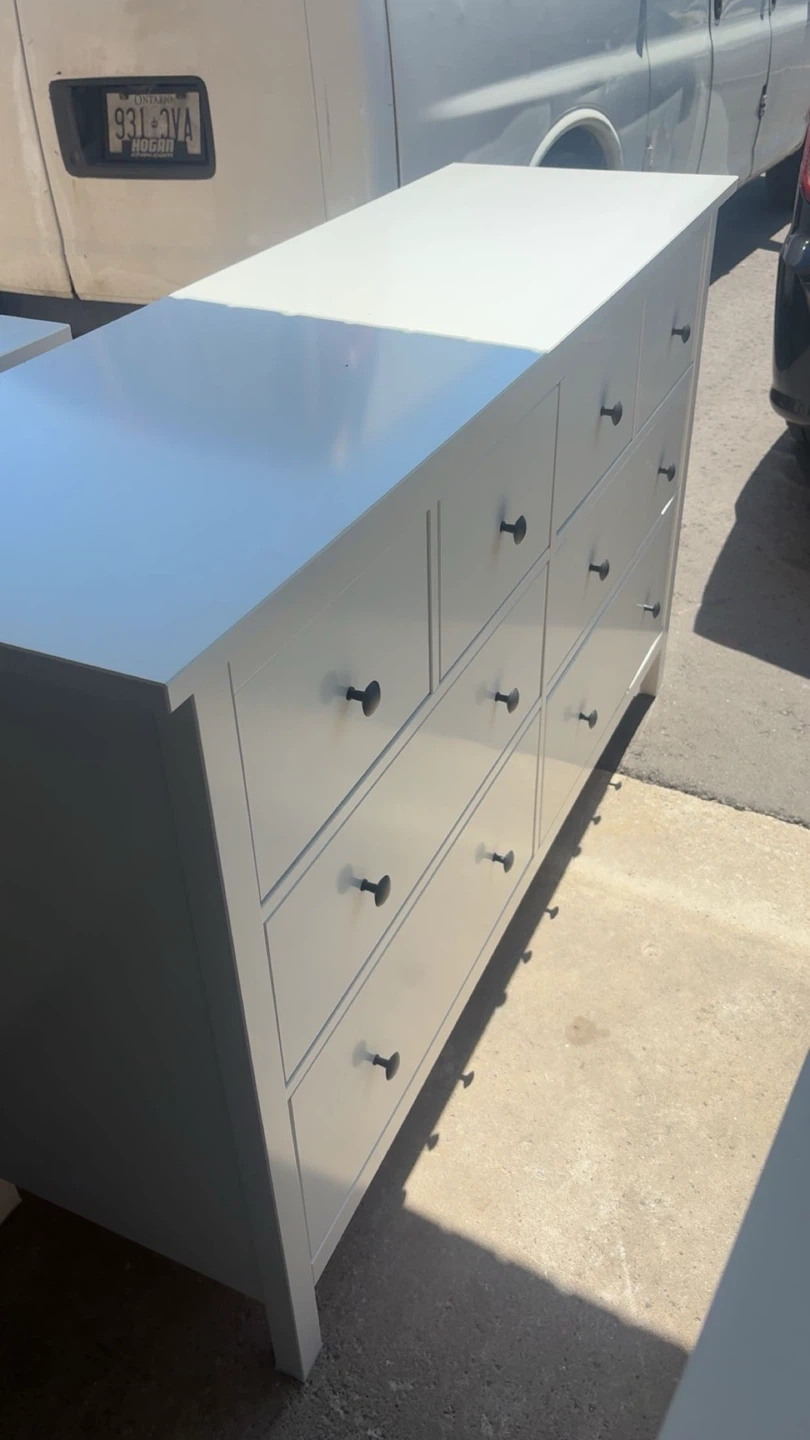 White Dresser with 8 Drawers - photo 3