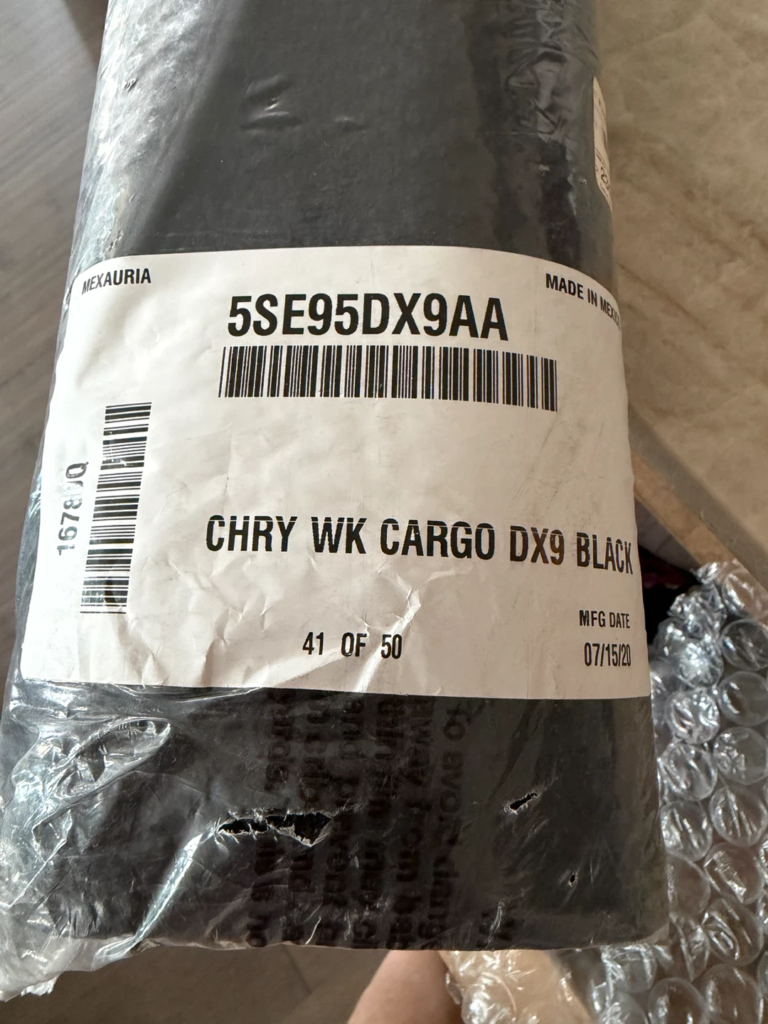 Jeep Grand Cherokee WK CARGO DX9 cargo liner in black