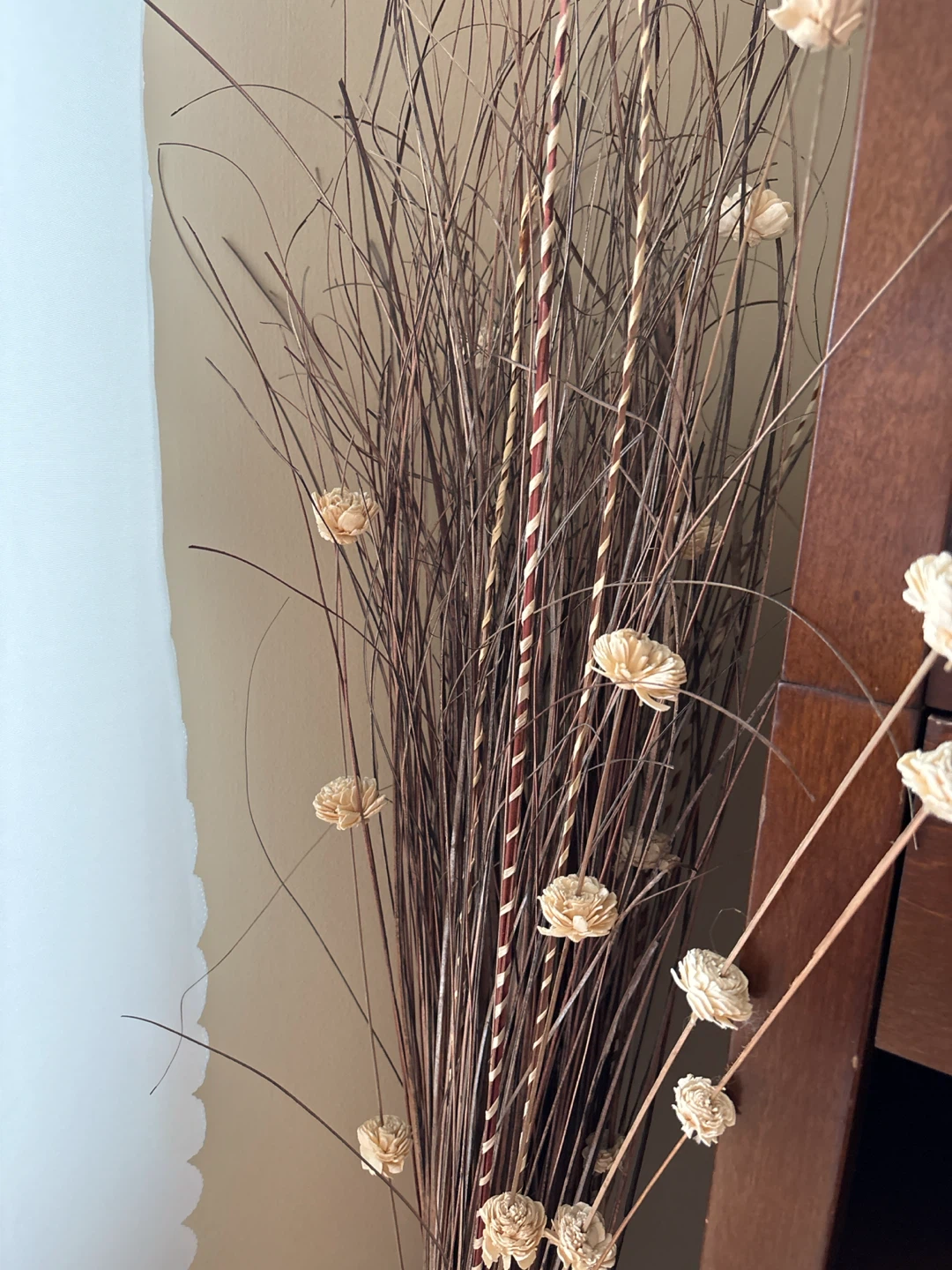 Decorative Vase with Dried Stems