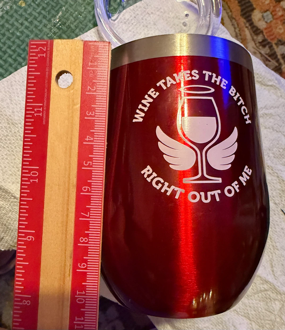 Wine Tumbler with Lid new never used - photo 2