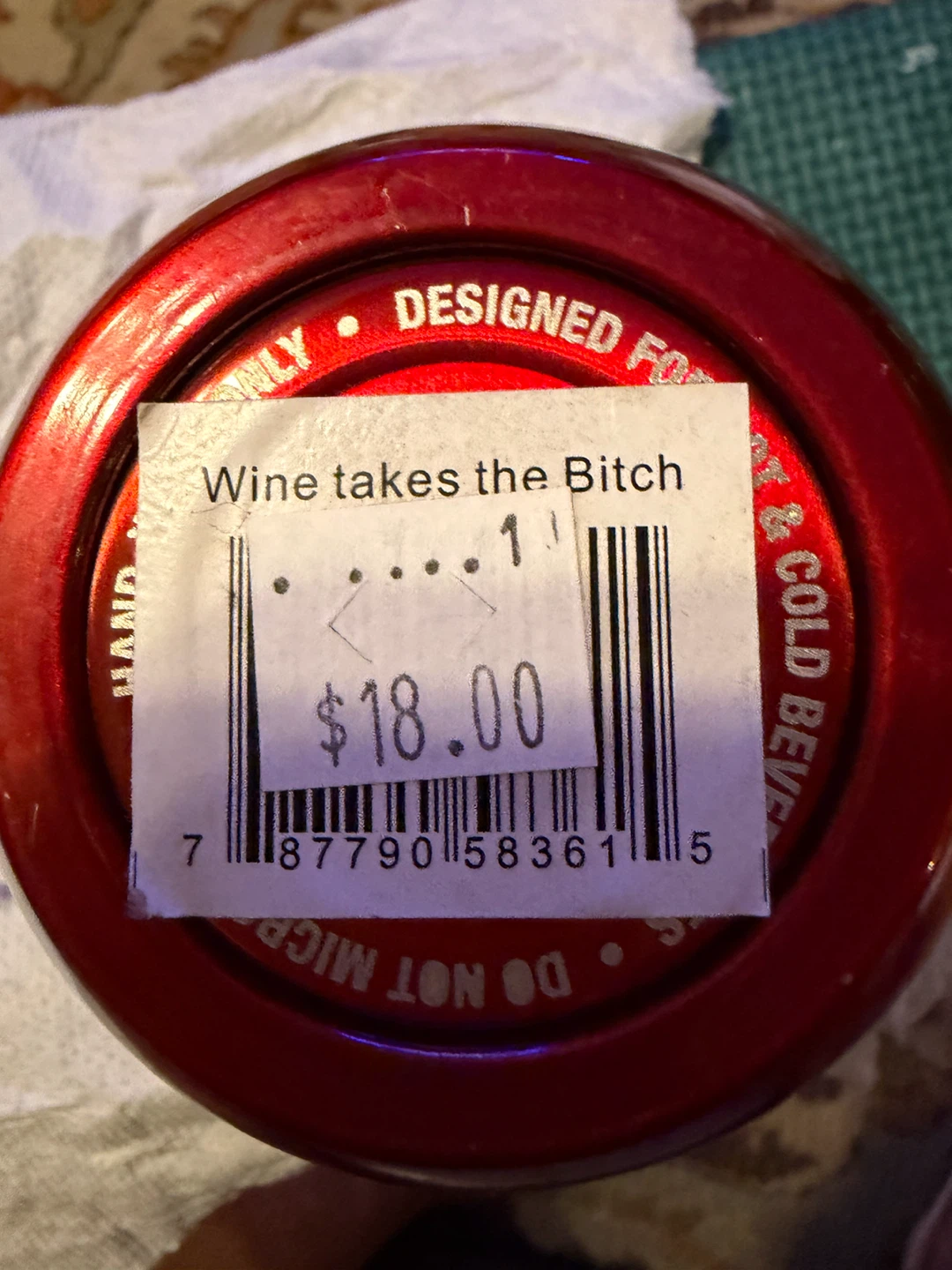 Wine Tumbler with Lid new never used - photo 3
