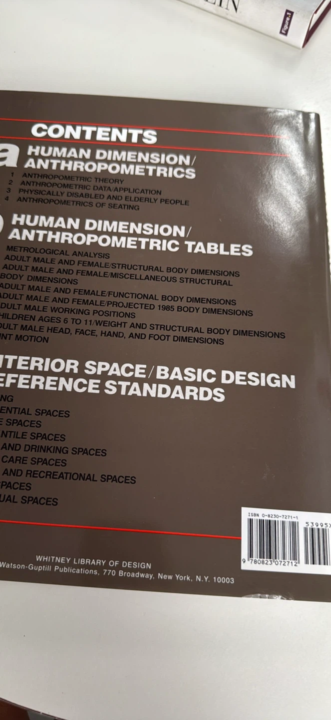 Human dimension & interior space textbook - photo 3