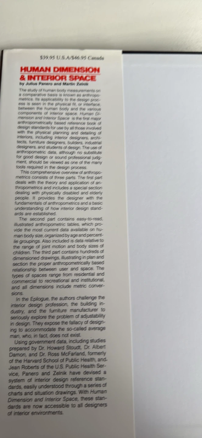 Human dimension & interior space textbook - photo 5