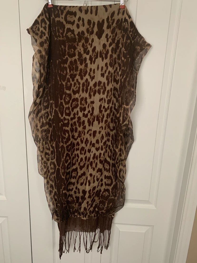 Women's Leopard Print Kaftan Cover-Up