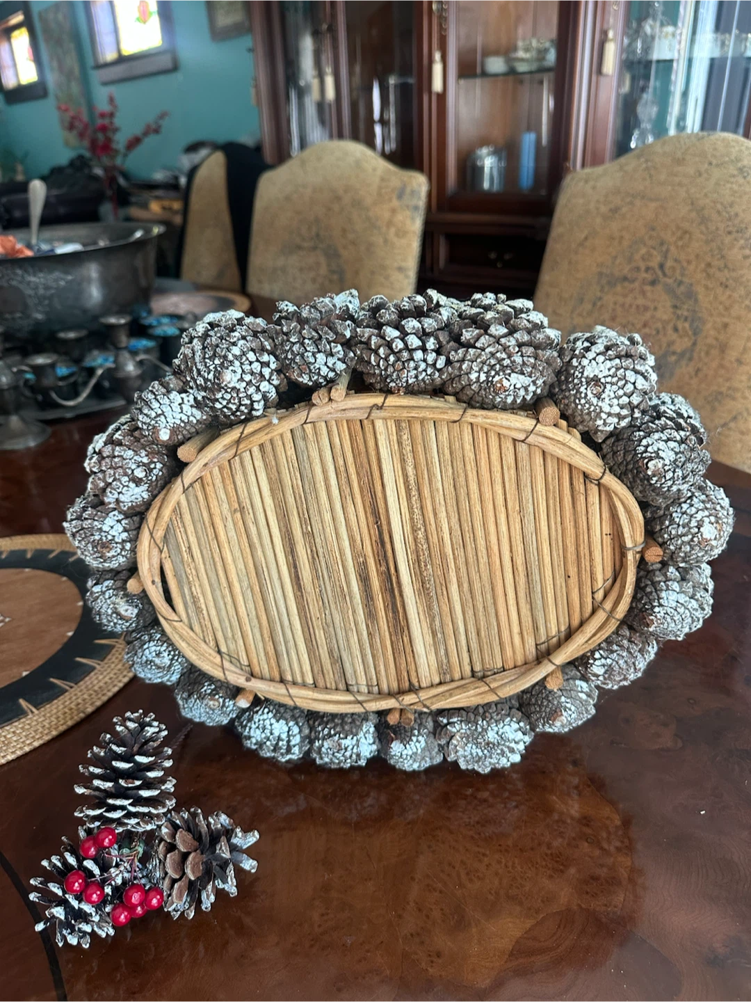 Handmade Pinecone Basket - photo 4
