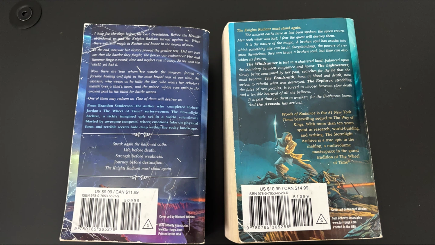 The Stormlight Archive books 1 &2 Brandon Sanderson - photo 2