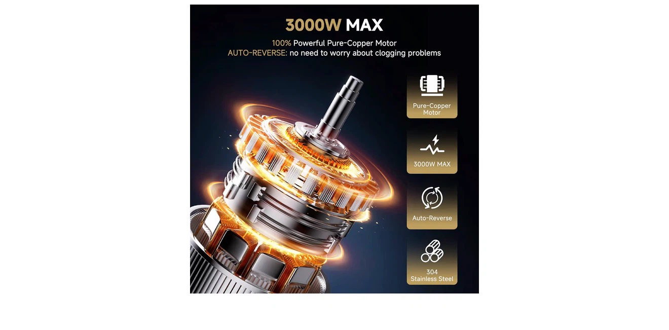 AOBOSI Stainless Steel Meat Grinder 3000W Max - photo 3