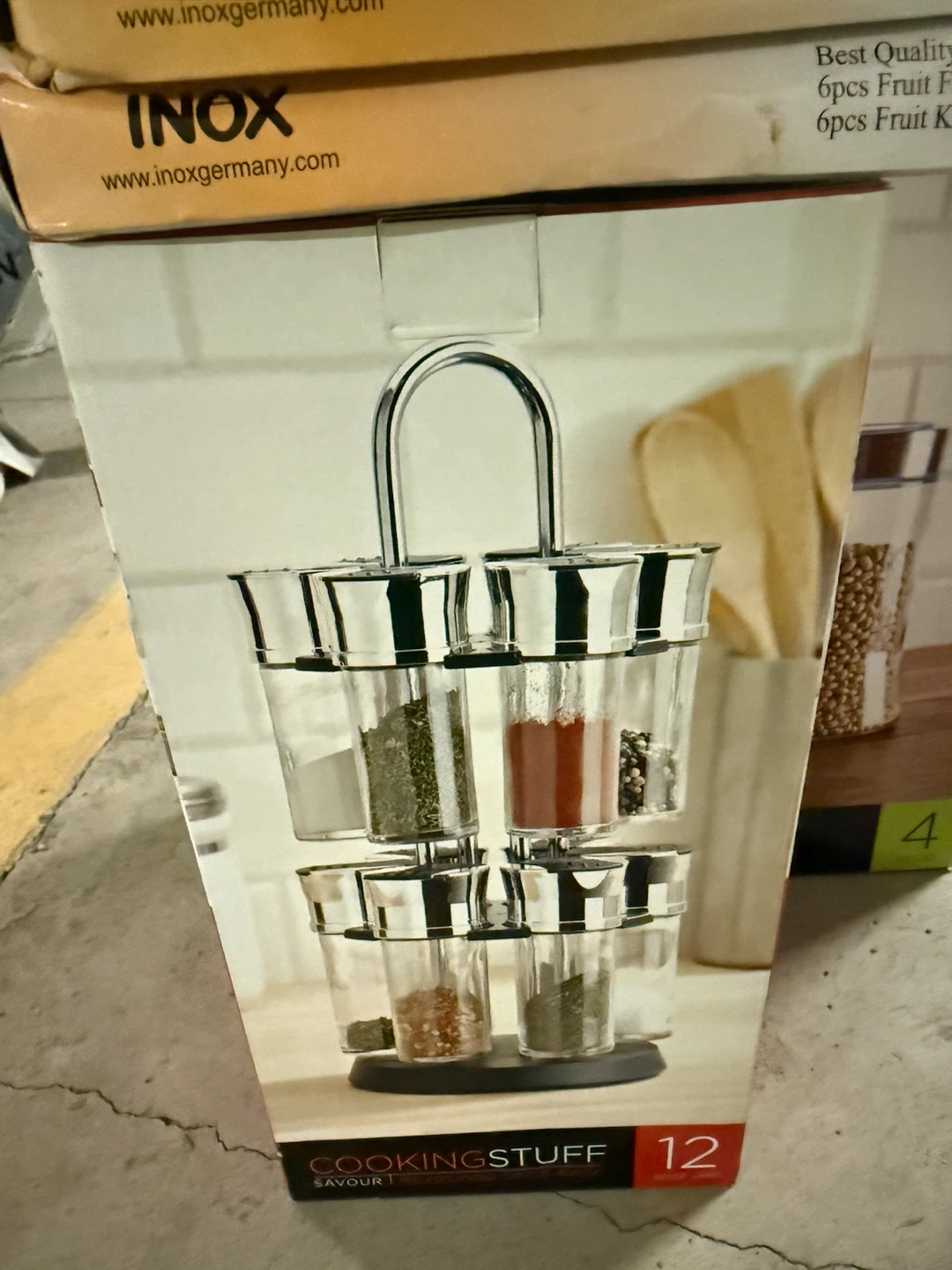 COOKINGSTUFF 12-Jar Spice Rack