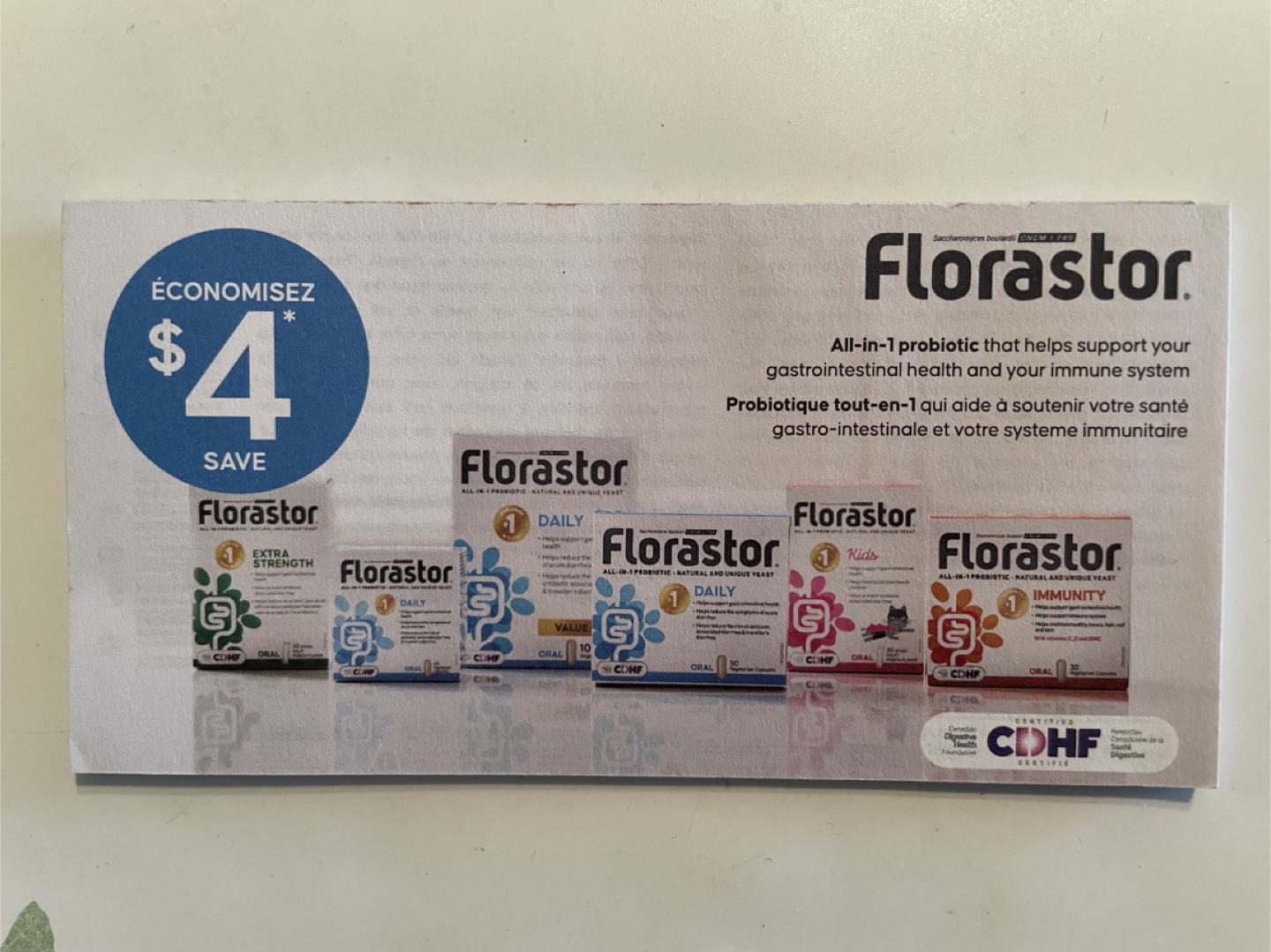 Florastor $4 coupon