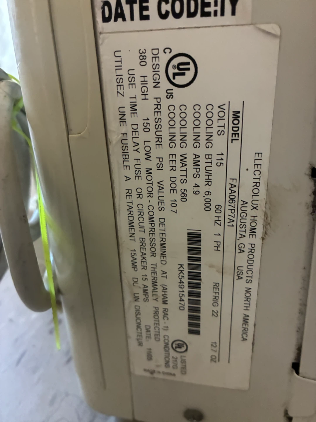Frigidaire Window Air Conditioner