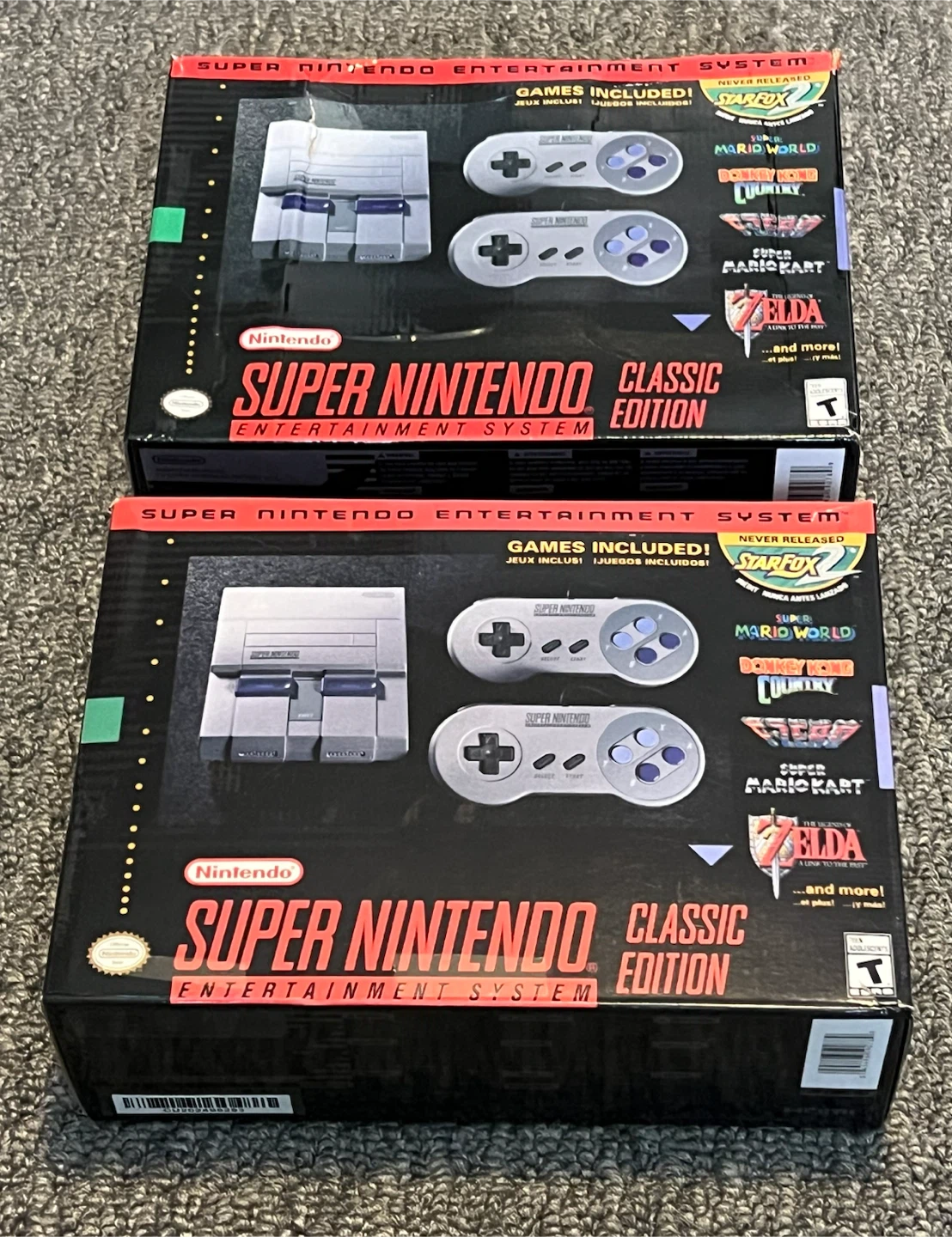 2 Super Nintendo Mini Consoles - For Parts or Repair