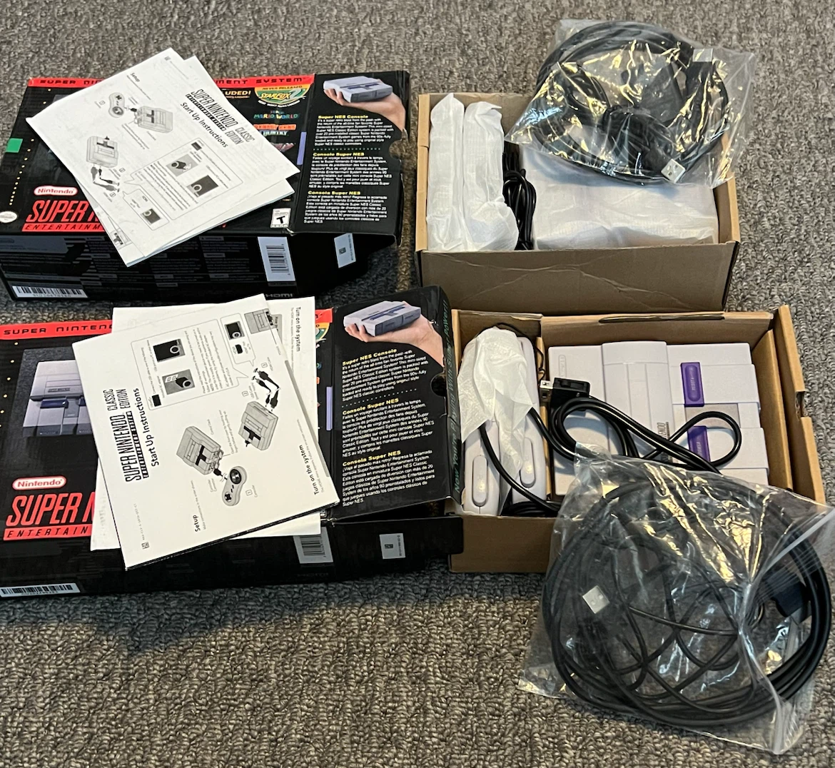 2 Super Nintendo Mini Consoles - For Parts or Repair - photo 2