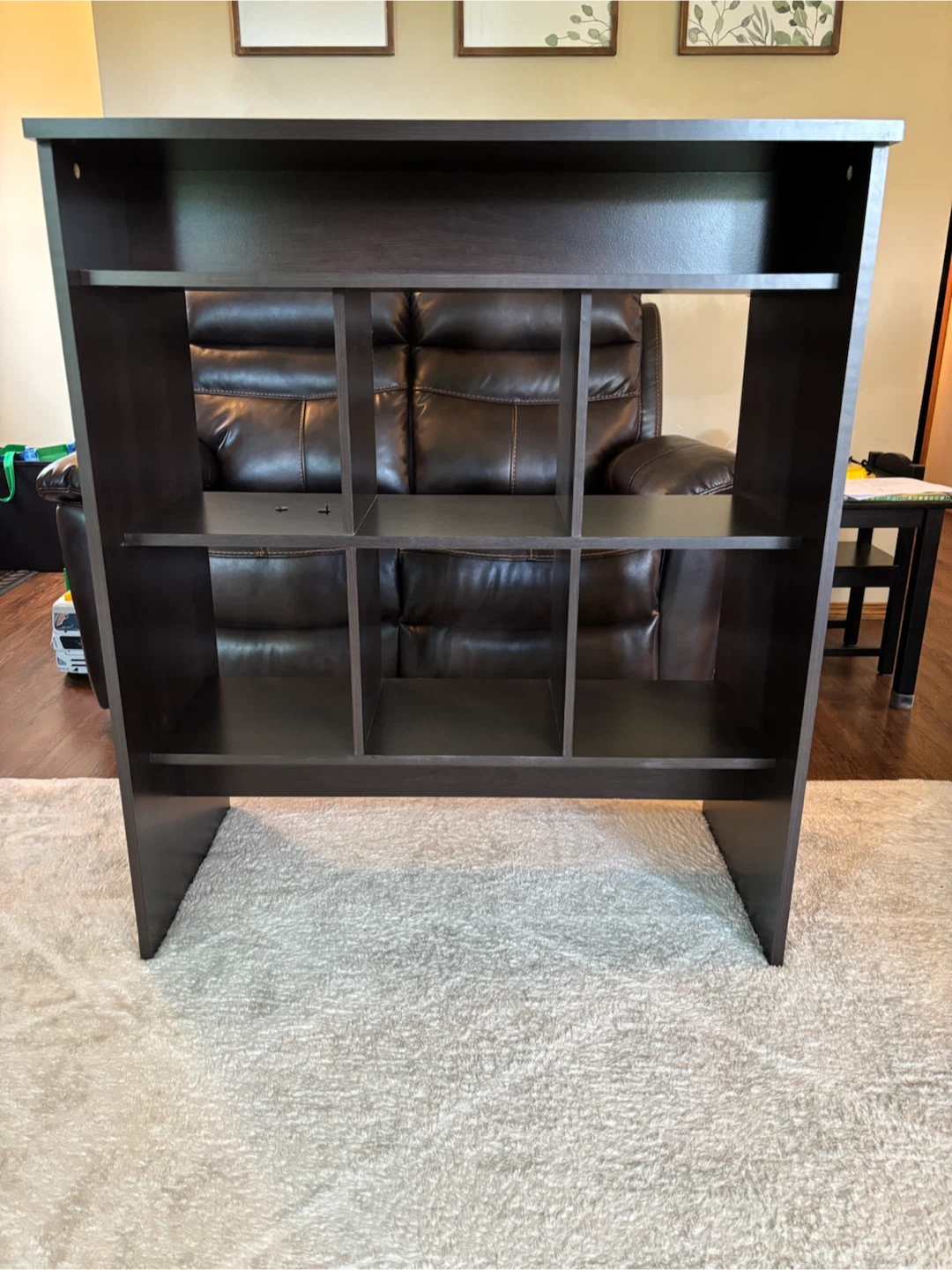 Dark Brown Storage Shelf Unit