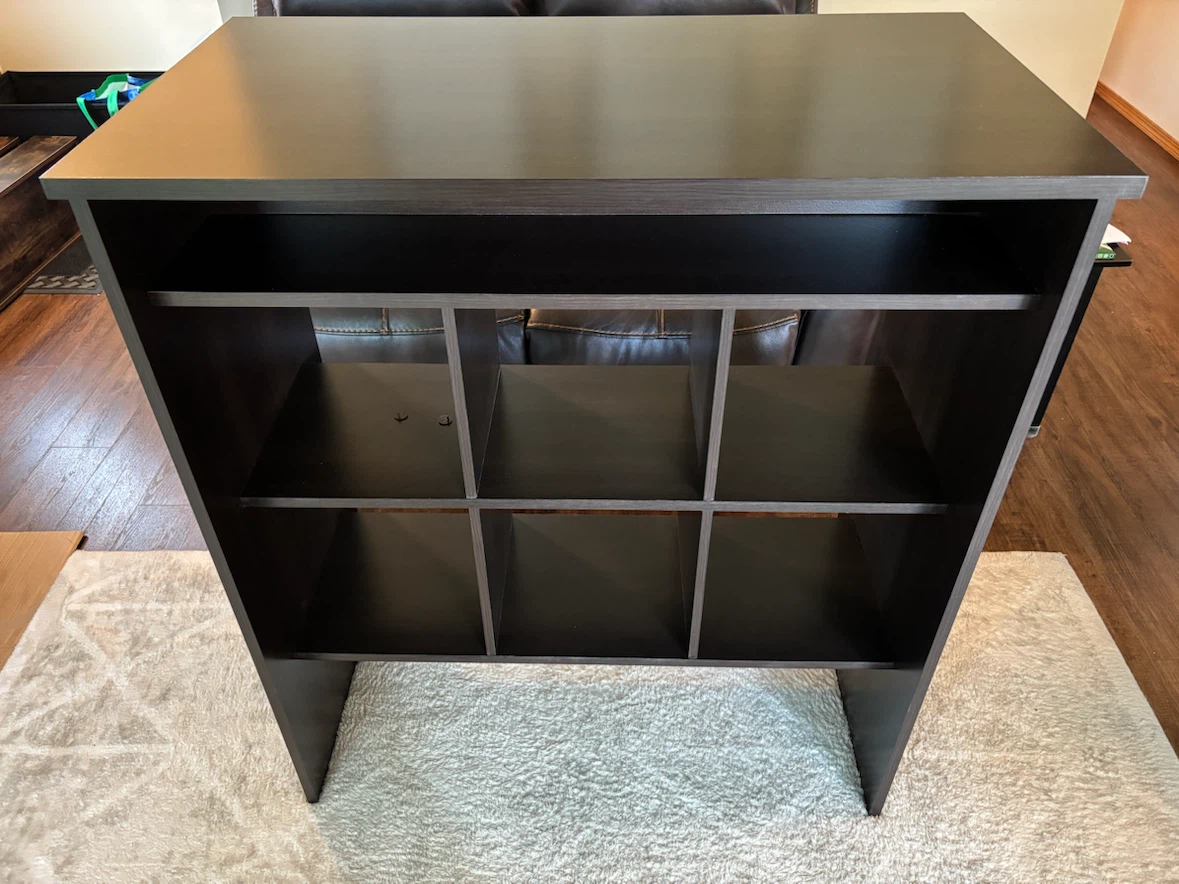 Dark Brown Storage Shelf Unit - photo 3