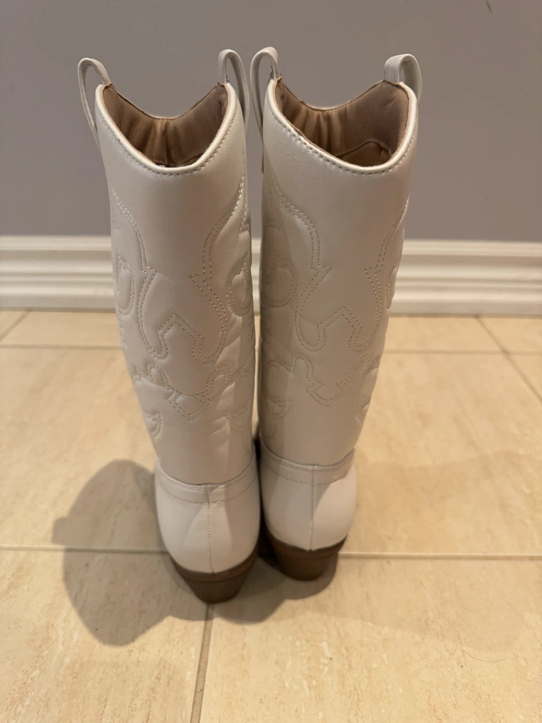 White Cowboy Boots - photo 4