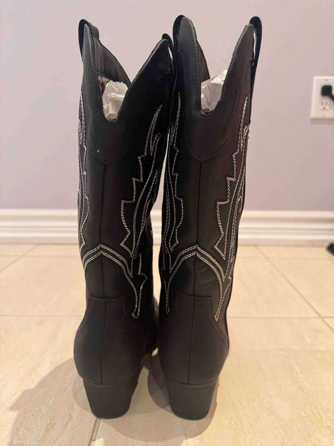 Black Western Cowboy Boots - photo 2
