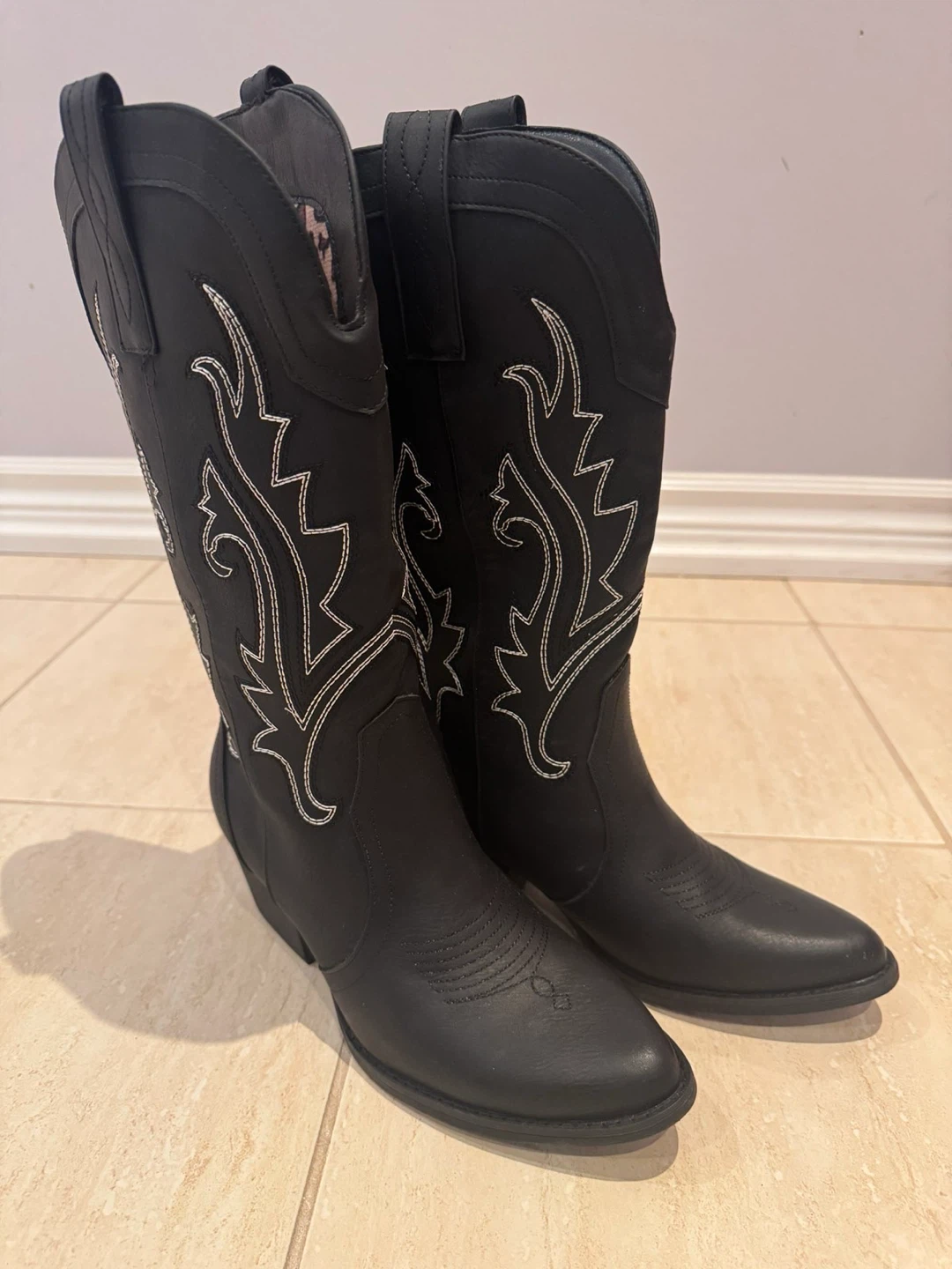 Black Western Cowboy Boots - photo 3
